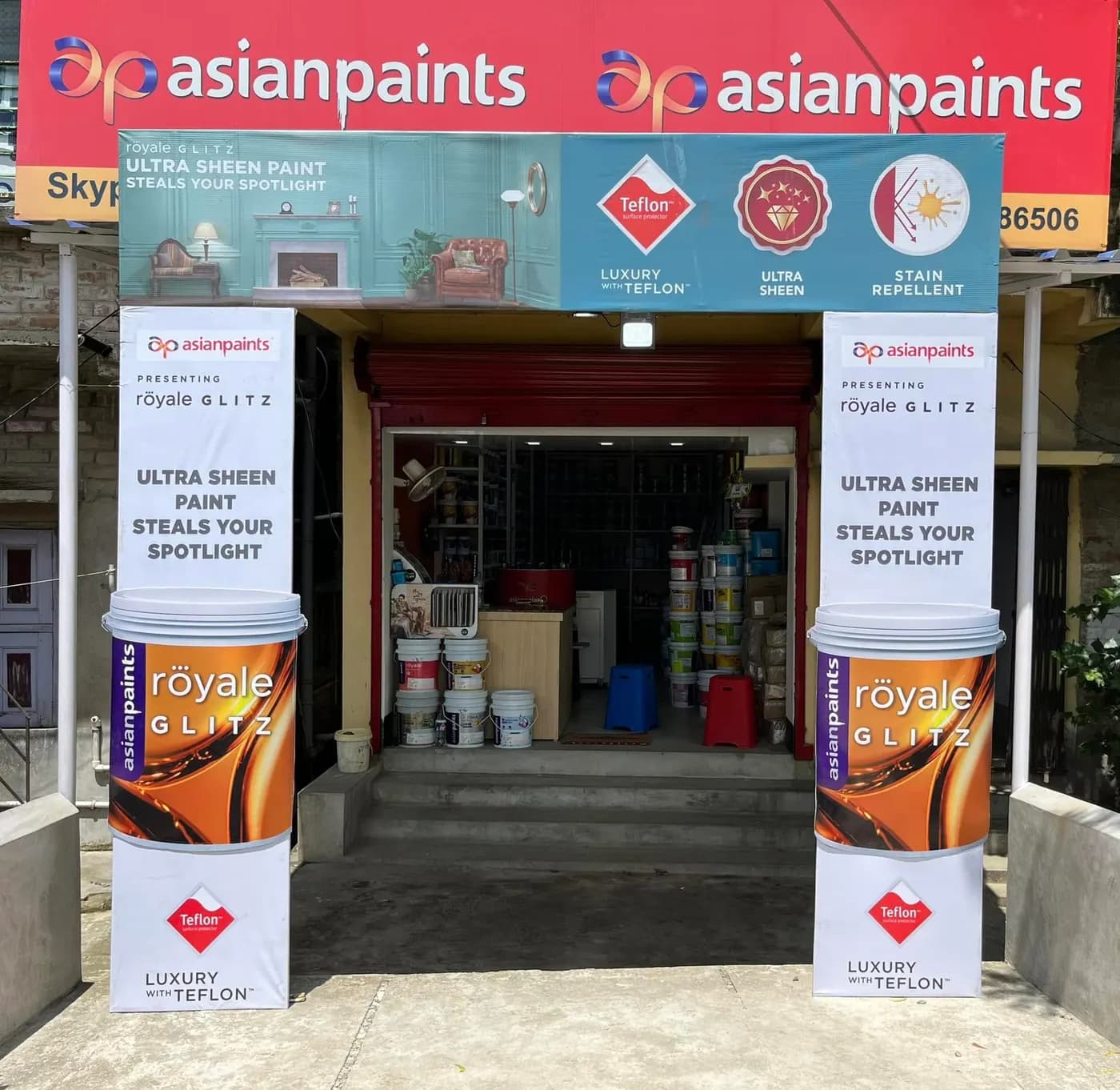 The Skypaint store on Main Road East, New Barrackpur